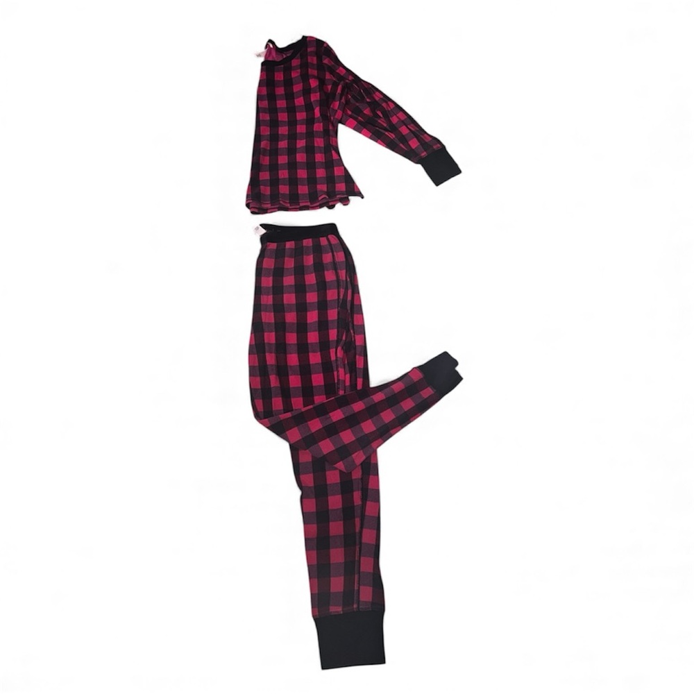 Victoria's Secret Pink and Black Checkered Pajama Set- Medium - Picture 2 of 10